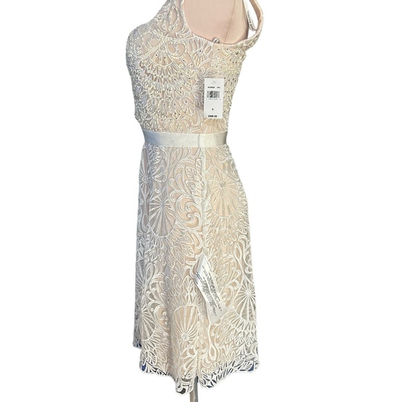 TADASHI SHOJI bridal ivory dress NWT size 4. Absolutely gorgeous. - Picture 9 of 16